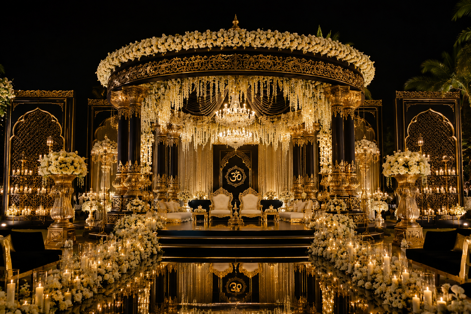 Luxury wedding stage